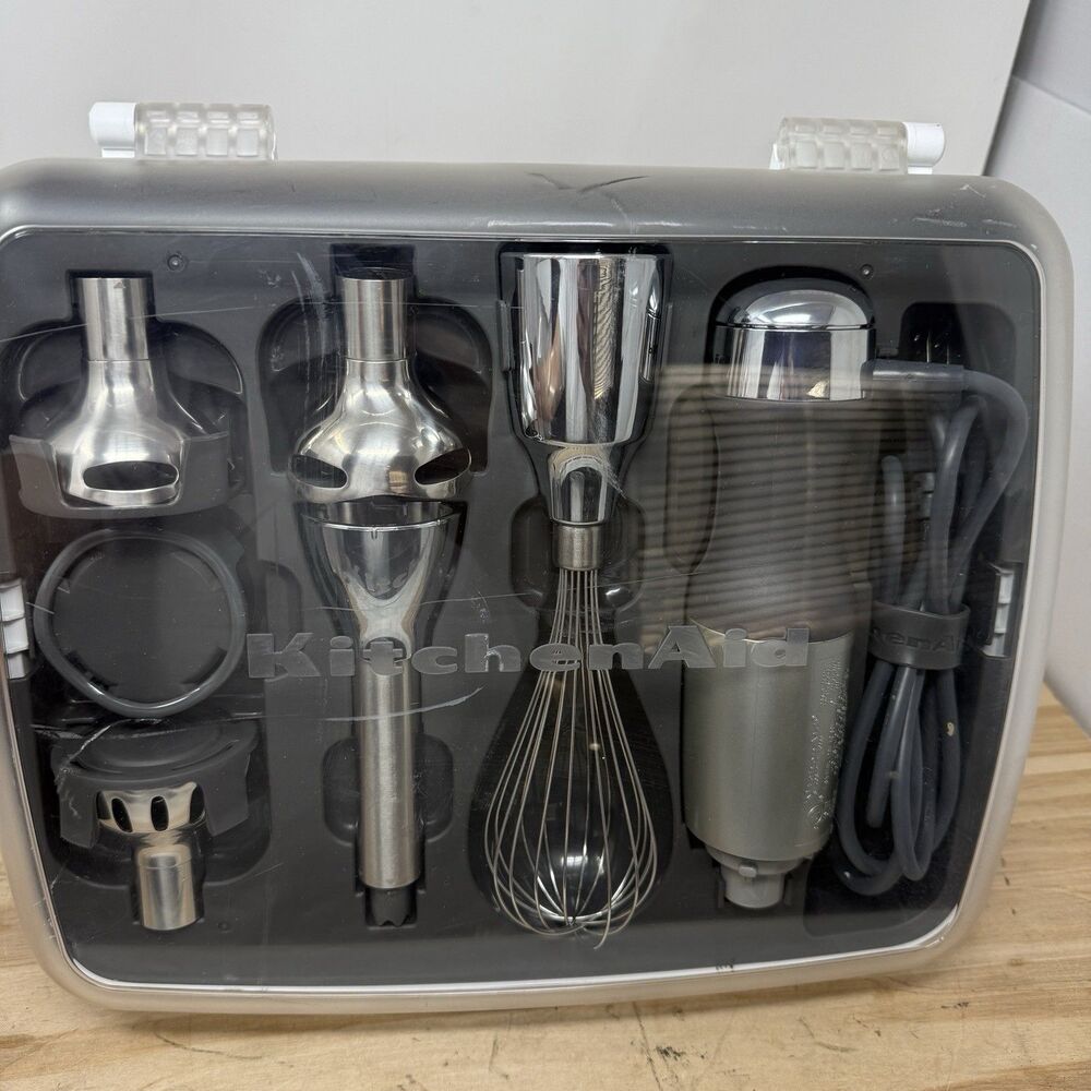 KitchenAid 5-Speed Immersion Hand Blender with Attachments Model KHB2561 Works